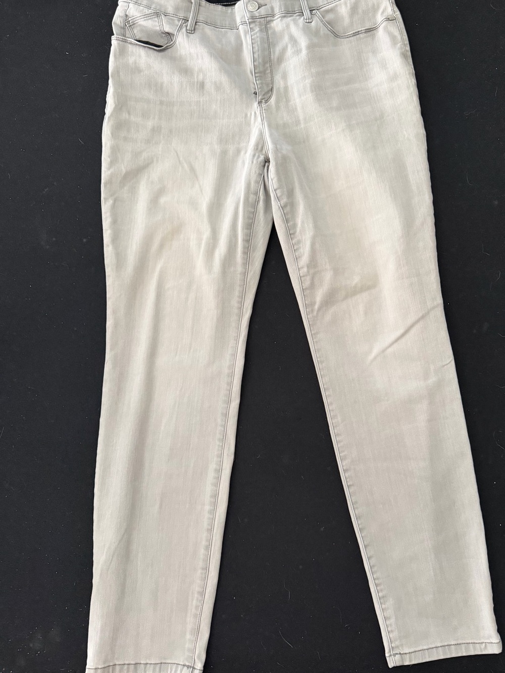 Chico's Slim Jeans in Light Gray